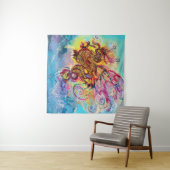 SEA DRAGON AND BLUE WAVES ファンタジー タペストリー (インサイチュ(横))