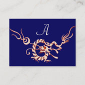 SEA DRAGON blue red black and white 名刺 (裏面)