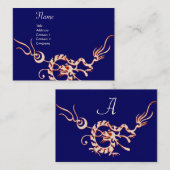 SEA DRAGON blue red black and white 名刺 (正面/裏面)