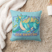 Sea Dragon, Pixel Art, pixelart クッション (ブランケット)