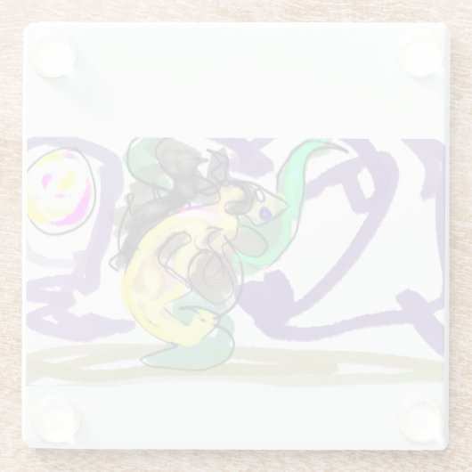 Sea dragon Summer ガラスコースター (裏面)