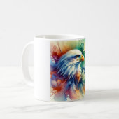 Sea Eagle Majesty 010924AREF151 - Watercolor コーヒーマグカップ (正面左)