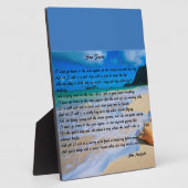 Sea Fever by: John Masefield フォトプラーク (側面)