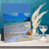 Sea Fever by: John Masefield フォトプラーク (側面)