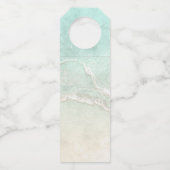 Sea Foam Beach Wedding Cheers ID837 ボトルネックタグ (裏面)