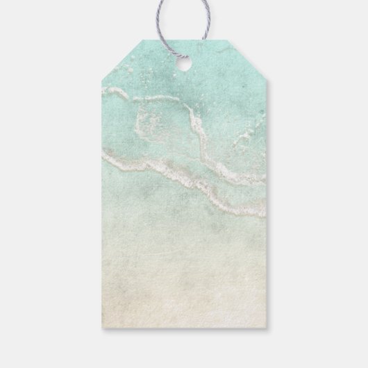 Sea Foam Beach Wedding Starfish ID837 ギフトタグ (裏面)