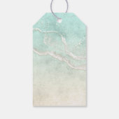 Sea Foam Beach Wedding Turtle ID837 ギフトタグ (裏面)