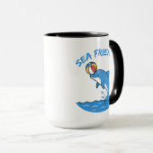 Sea Friends Dolphin Mug – Cute Ocean Animal Cup fo マグカップ (正面右)