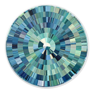 Sea Glassラジアルファセットセラミックノブ セラミックノブ