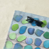 Sea Glass and Driftwood ビーチタオル (インサイチュ)