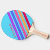 Sea Glass Angled Striping with Name 卓球ラケット (横)