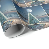 Sea Glass Christmas Tree In Moonlight ラッピングペーパー (ロールコーナー)