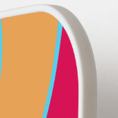 Sea Glass Circle Stripe with Name ピックルボールラケット (左詳細)