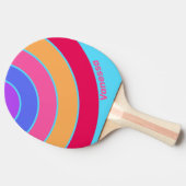 Sea Glass Circle Stripe with Name 卓球ラケット (横)