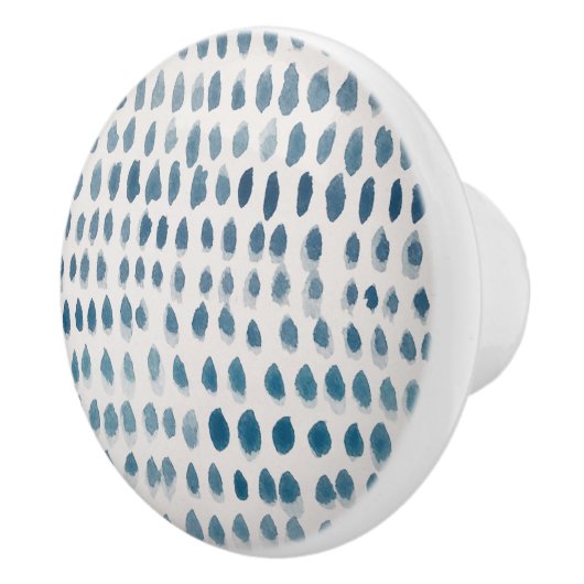 Sea Glass Coastal Pattern Pebble セラミックノブ (右)