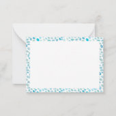 Sea Glass Coastal Texture ノートカード (裏面)