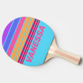 Sea Glass Horizon Striping with Name 卓球ラケット (横)