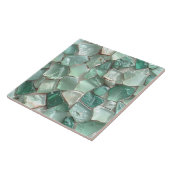 Sea Glass Mosaic Sea Foam Green ID1183 タイル (側面)