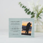 Sea Glass Music Notes日付はがきを保存 案内ポストカード (スタンド正面)