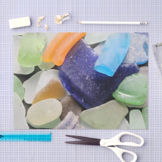 Sea Glass Tissue Paper 薄葉紙 (クラフト)