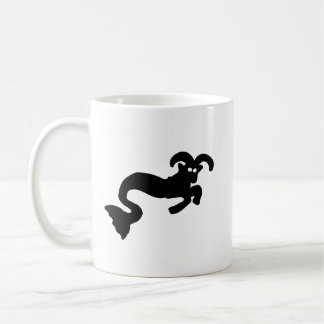Sea Goat Zodiac Mug – Minimal Capricorn Silhouette コーヒーマグカップ