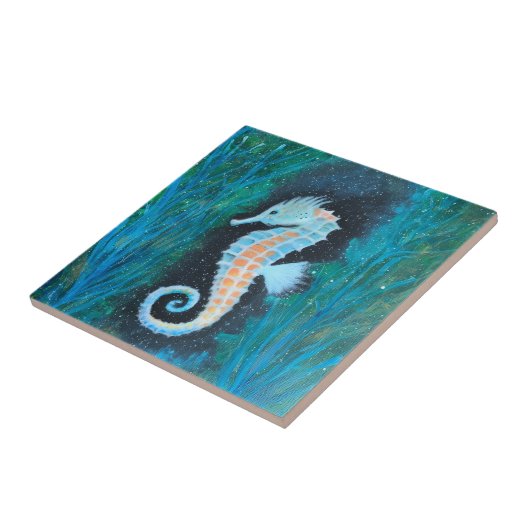 Sea Horse ceramic tile タイル (側面)