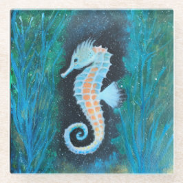 Sea Horse Glass Coaster ガラスコースター