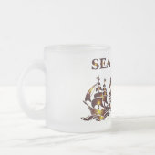 SEA HORSE Glass Mug フロストグラスマグカップ (左)