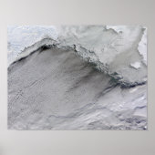 Sea ice and cloud streets in the Bering Sea ポスター (正面)