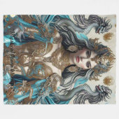 "Sea Legend Stories" フリースブランケット (正面(横))