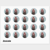 Sea Lion Mouth Open Sticker ラウンドシール (シート)