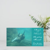 Sea Lionsカスタマイズ可能救なこの日付フォトカード セーブザデート (スタンド正面)