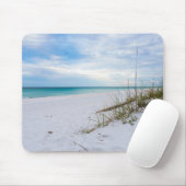 Sea Oats And White Sand Beach Morning Mousepad マウスパッド (マウス)