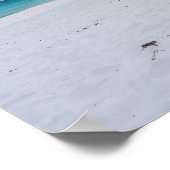 Sea Oats And White Sand Beach Morning Poster ポスター (角)