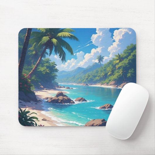 Sea Ocean Landscape Mousepad マウスパッド (マウス)