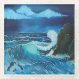 "Sea of Power" Coaster design ガラスコースター