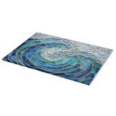 Sea of Waves Mosaic Art カッティングボード (角)