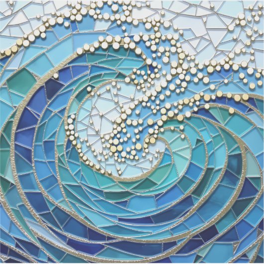 Sea of Waves Mosaic Art シール (正面)