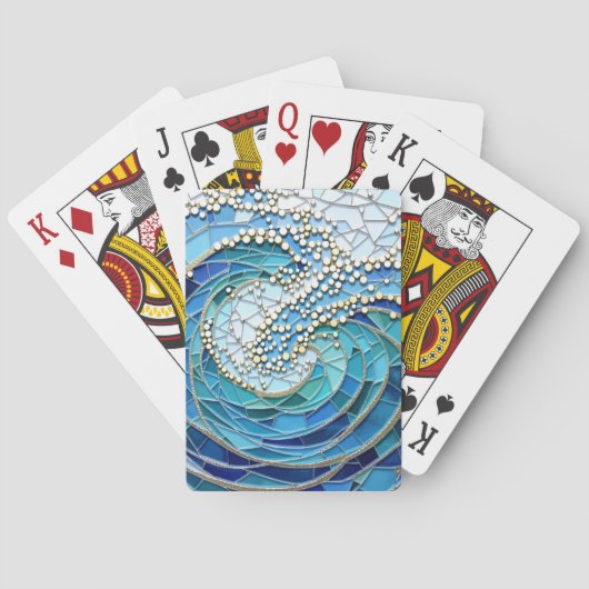 Sea of Waves Mosaic Art トランプ (裏面)