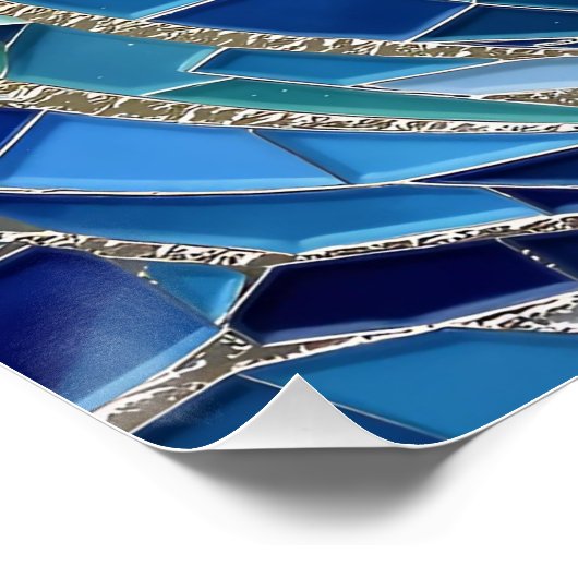 Sea of Waves Mosaic Art ポスター (コーナー)