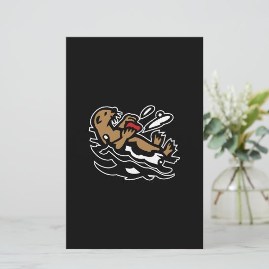 Sea otter 便箋 (スタンド正面)
