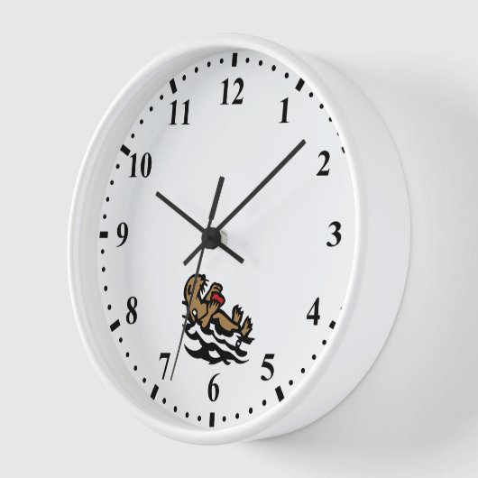 Sea otter 壁時計 (傾斜)