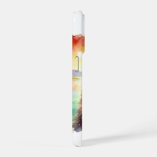 Sea Otter 081024AREF148 - Watercolor iPhoneケース (右側面)