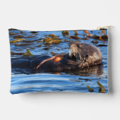 Sea Otter and the Octopus アクセサリーポーチ (裏面)