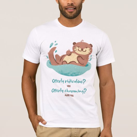 Sea Otter Design Tシャツ (正面)