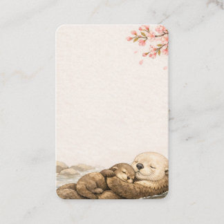 Sea Otter Japanese Landscape Business Card 名刺