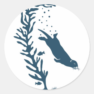 sea otter kelp forest california marine ocean ラウンドシール
