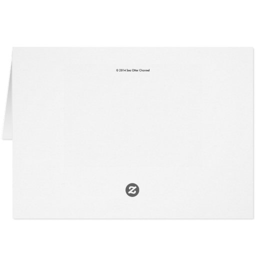 Sea Otter Mom and Pup (裏面横)