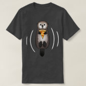 Sea Otter With Pizza  Tシャツ (デザイン正面)