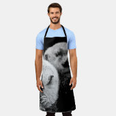 Sea Otters:白黒ペア。 エプロン (着用した状態)
